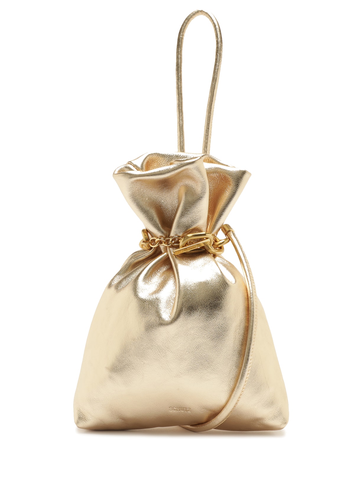 Bolsa Feminina Bucket Sin Couro - Dourado