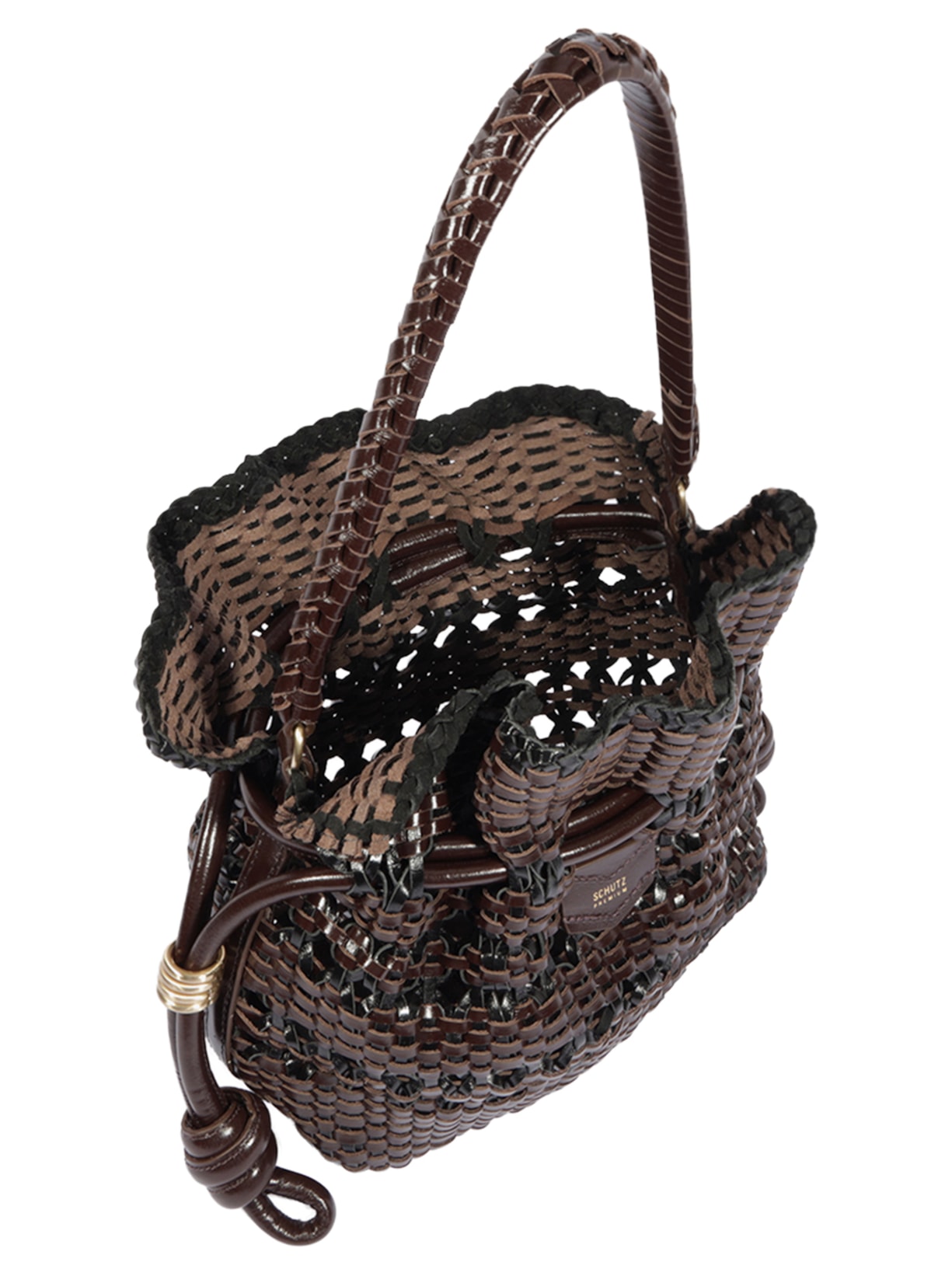 Bolsa Feminina Bucket Toulerie Média Couro Marrom Schutz