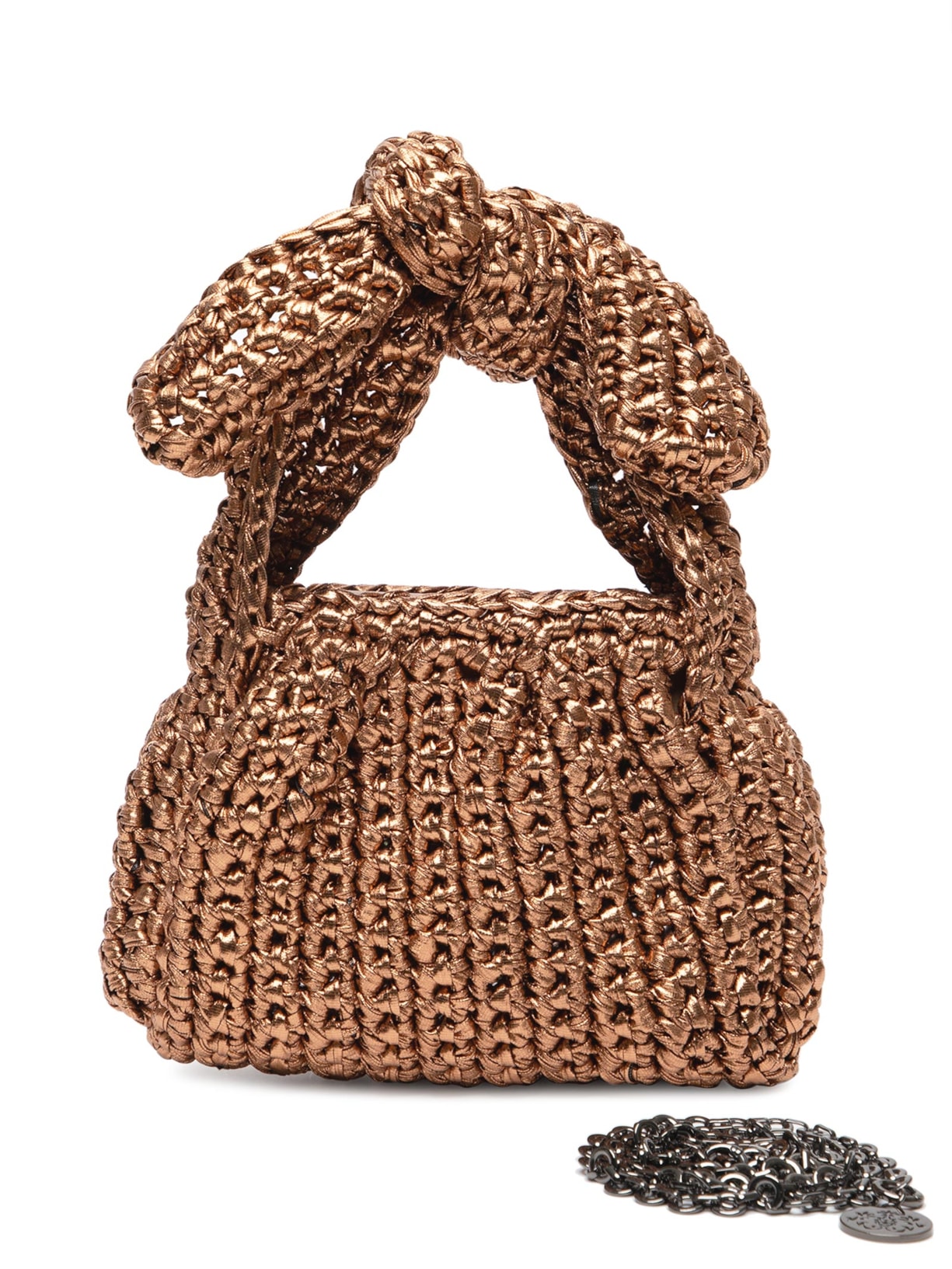 Bolsa Feminina Bunny em Crochê - Dourado