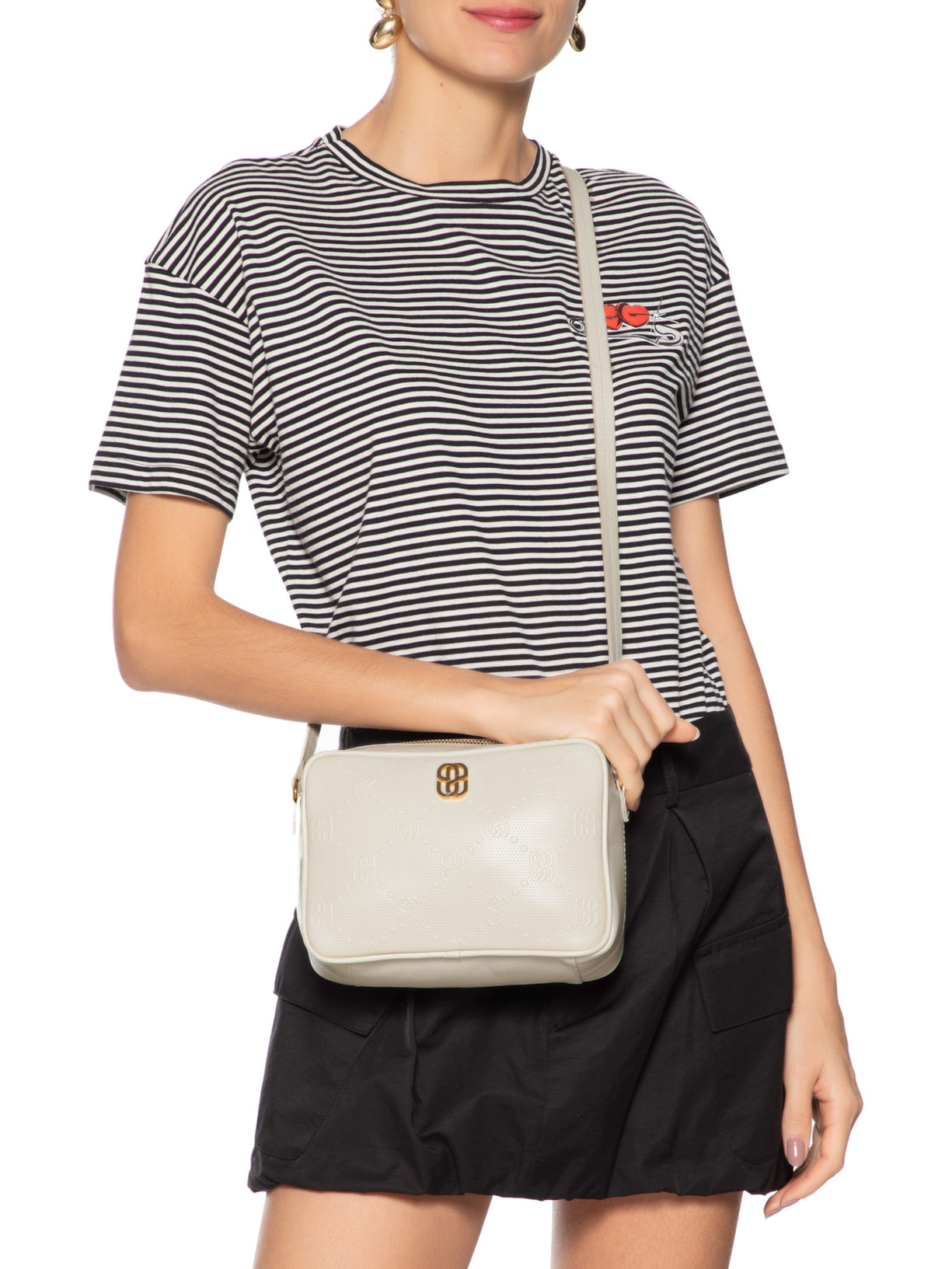 Bolsa Feminina Camera Bag Tess Branco Schutz