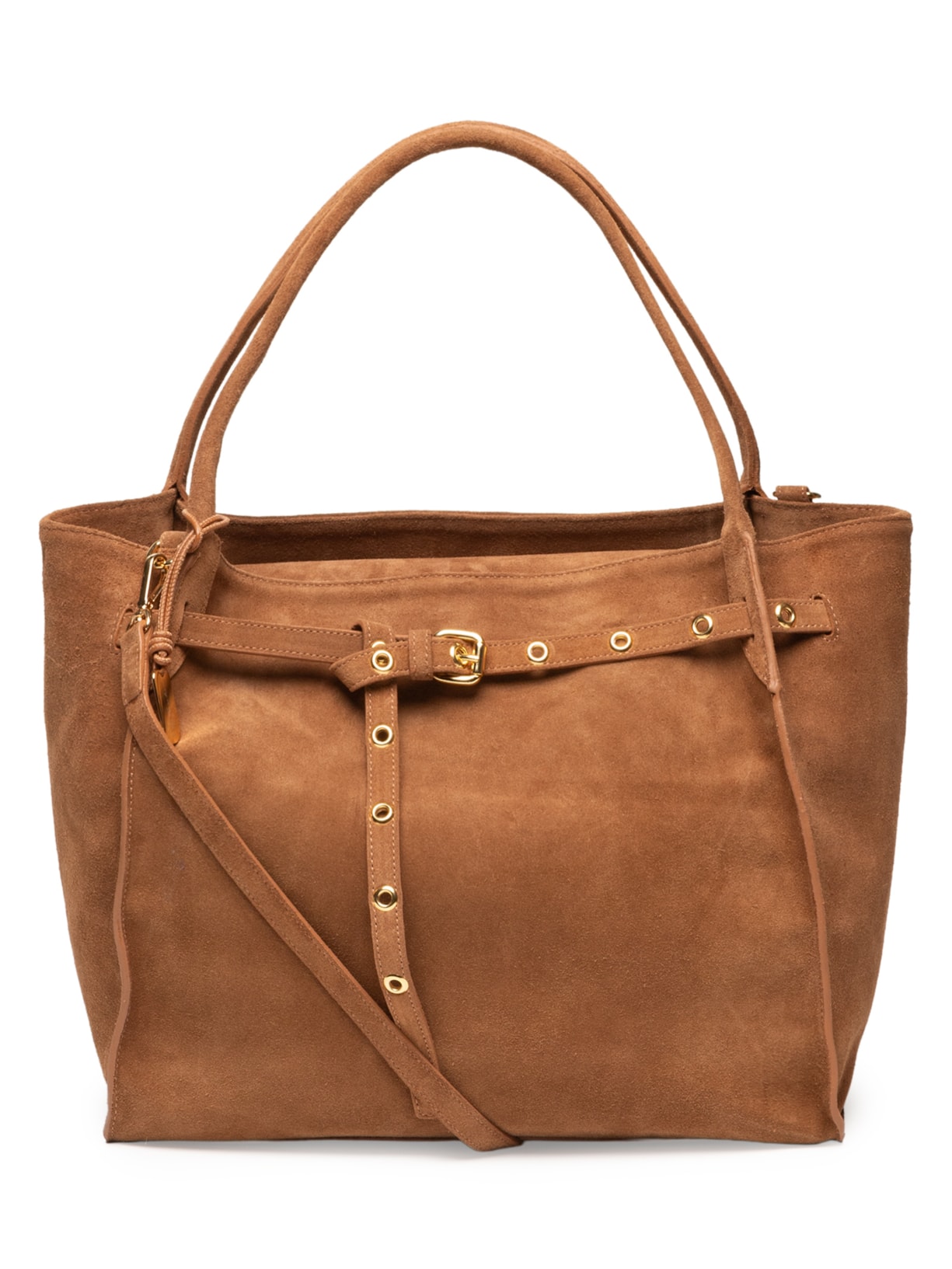 Bolsa Feminina Camurça Caramelo - Marrom