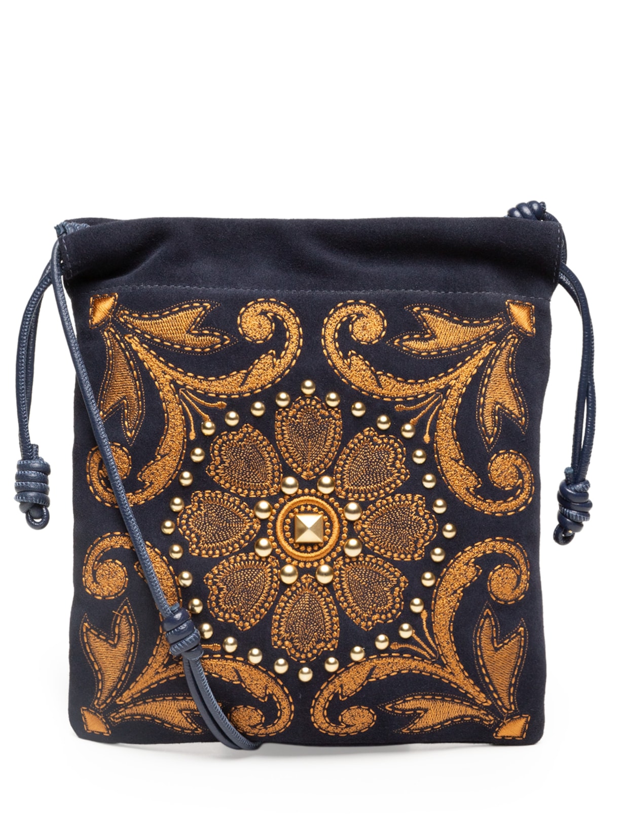 Bolsa Feminina Camurça Naval Viena Atlântico - Azul