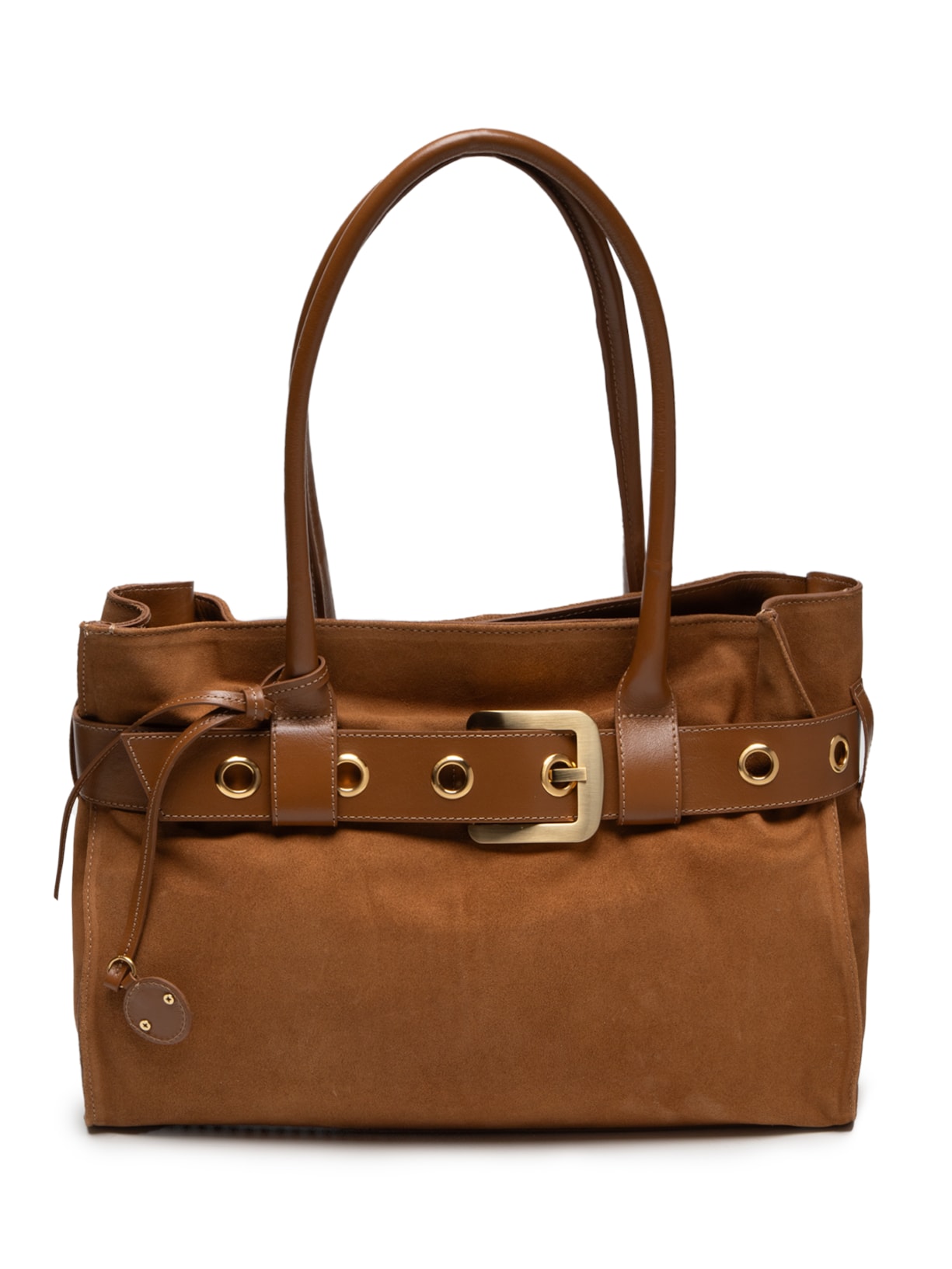 Bolsa Feminina Camurça Prem/Tren - Bege