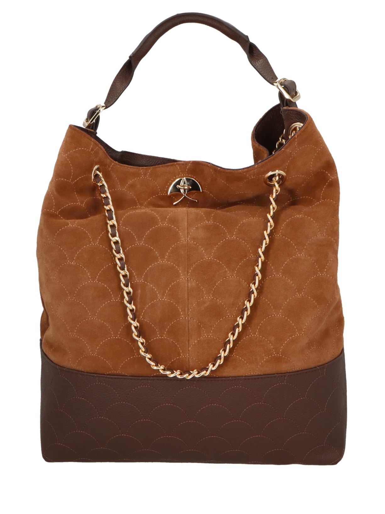 Bolsa Feminina Camurça/ Viena Marrom Luiza Barcelos