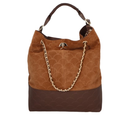 Bolsa Feminina Camurça/ Viena - Marrom