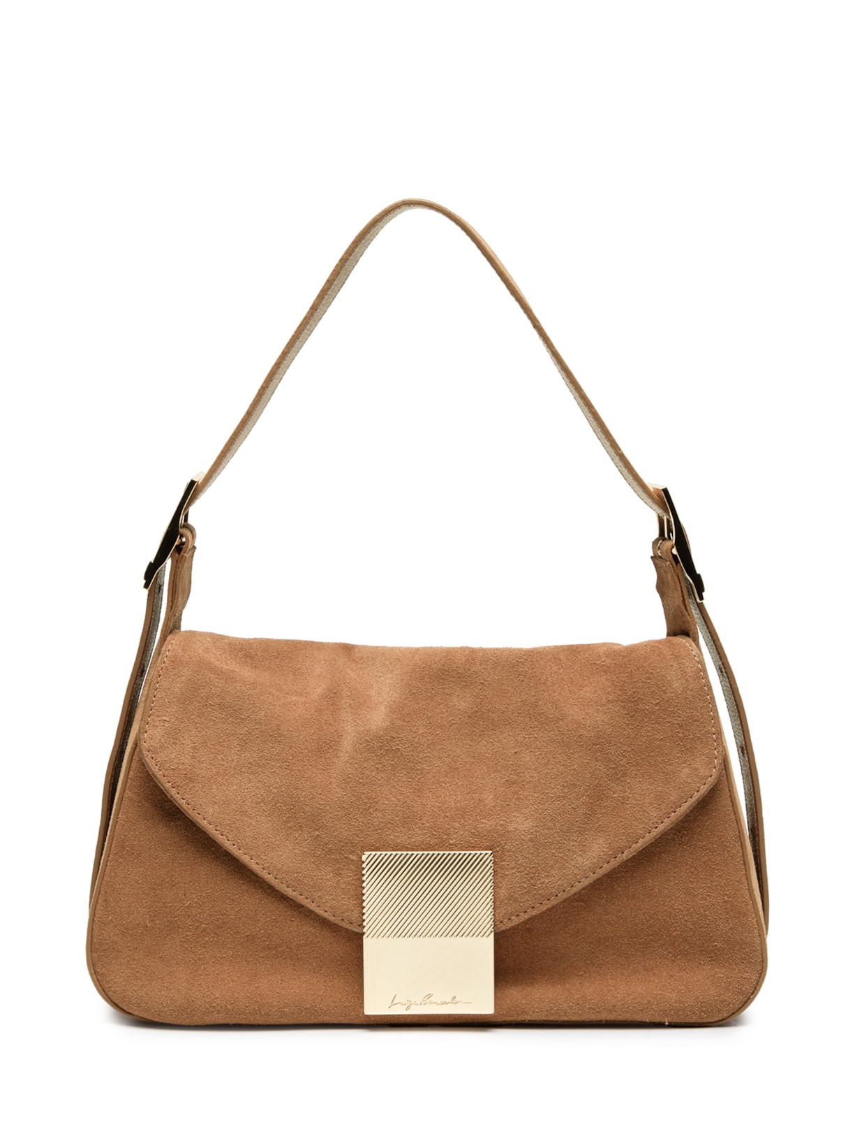 Bolsa Feminina Camurção Caramelo Enfeites - Marrom