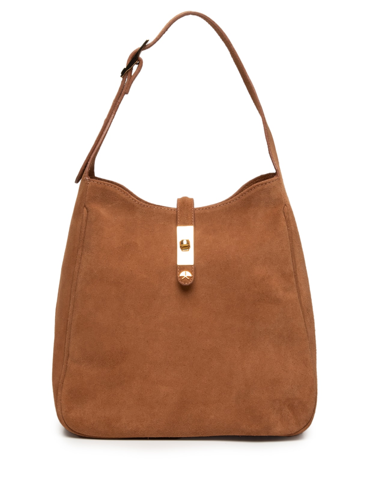 Bolsa Feminina Camurção Caramelo Marrom Luiza Barcelos