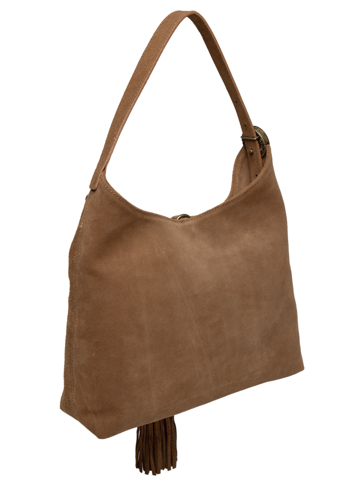 Bolsa Feminina Camurção Marrom Luiza Barcelos