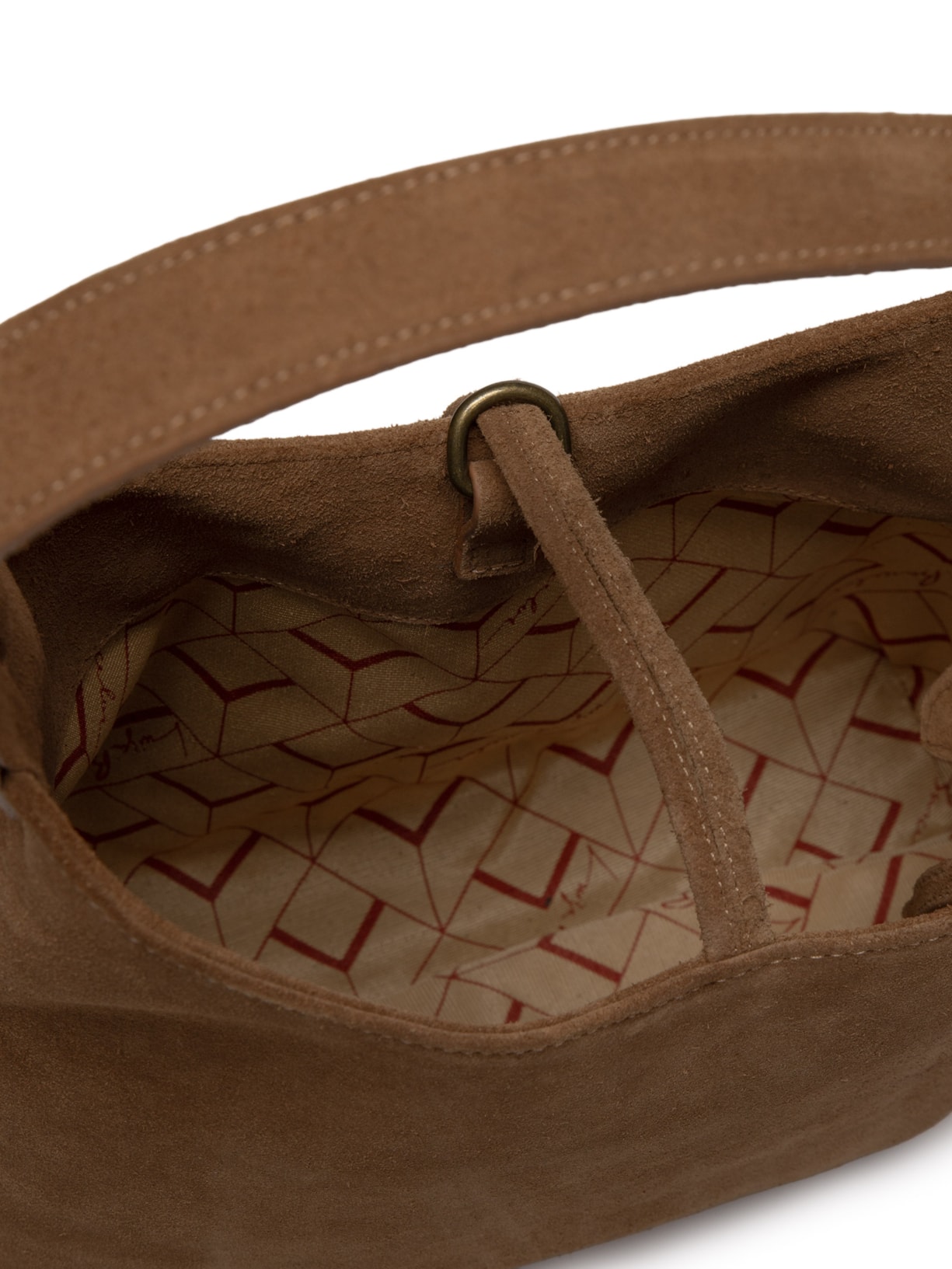 Bolsa Feminina Camurção Marrom Luiza Barcelos