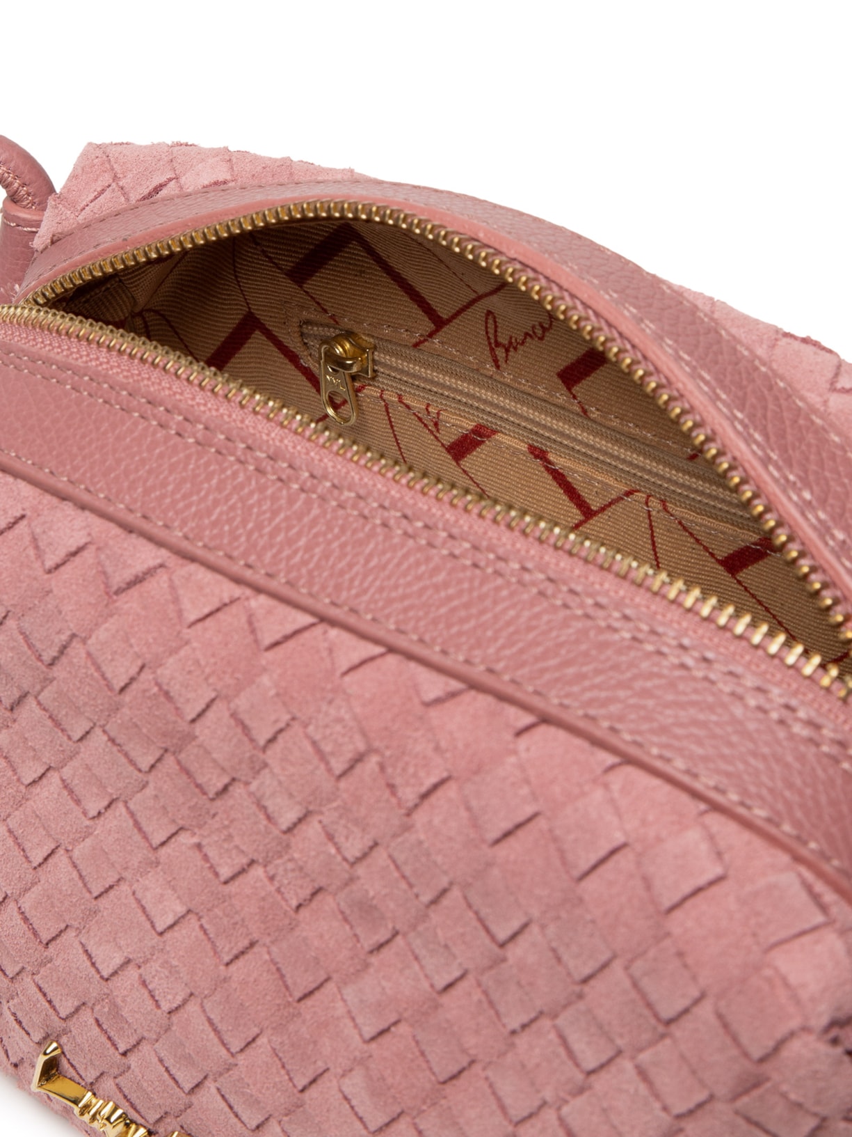 Bolsa Feminina Camurção Quartzo Viena Rosa Luiza Barcelos