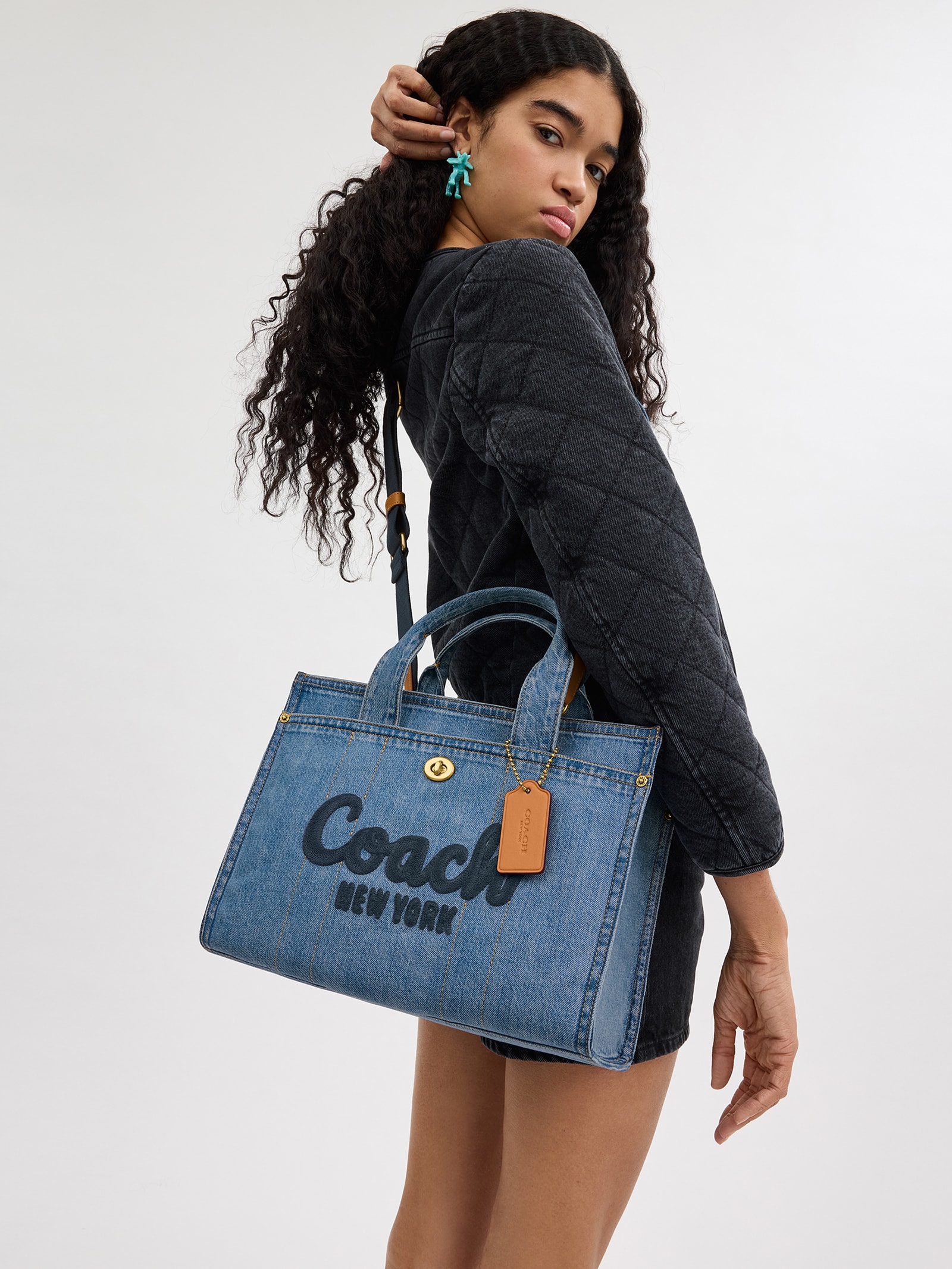 Coach - Bolsa Feminina Cargo Tote Denim - Azul