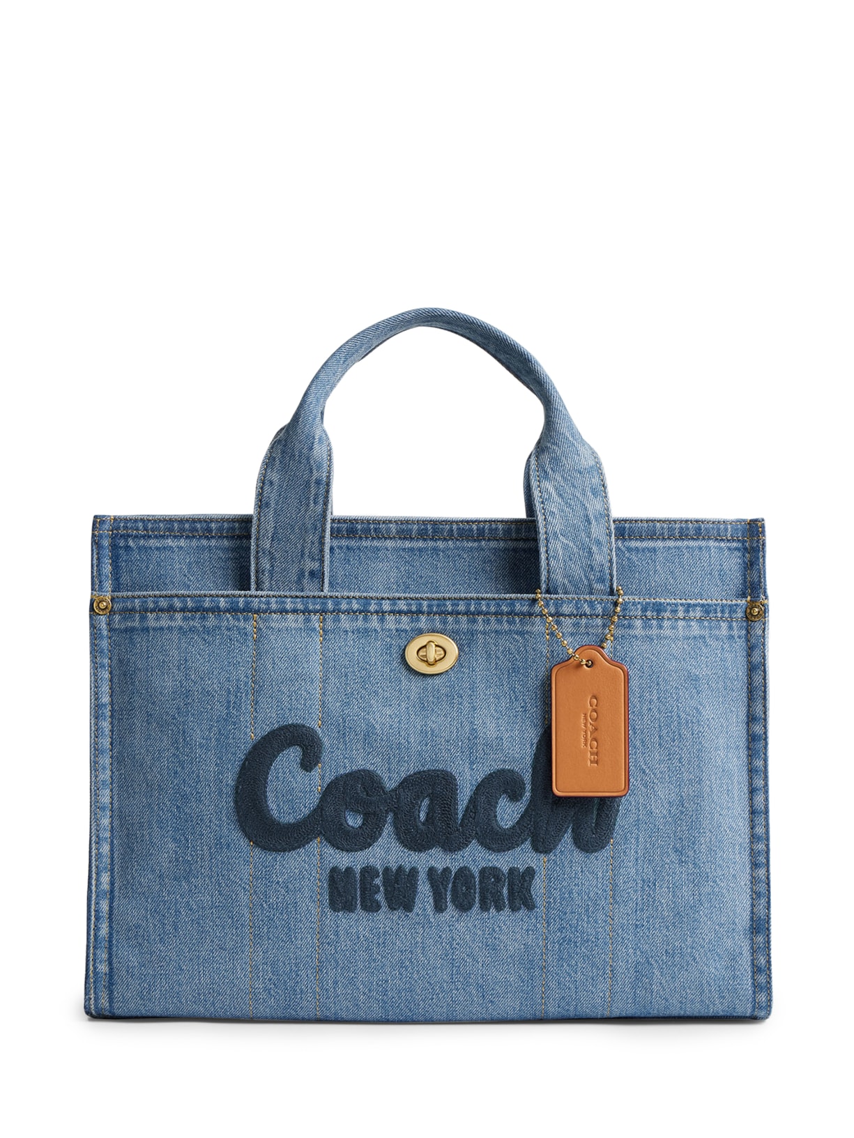 Bolsa Feminina Cargo Tote Denim - Azul