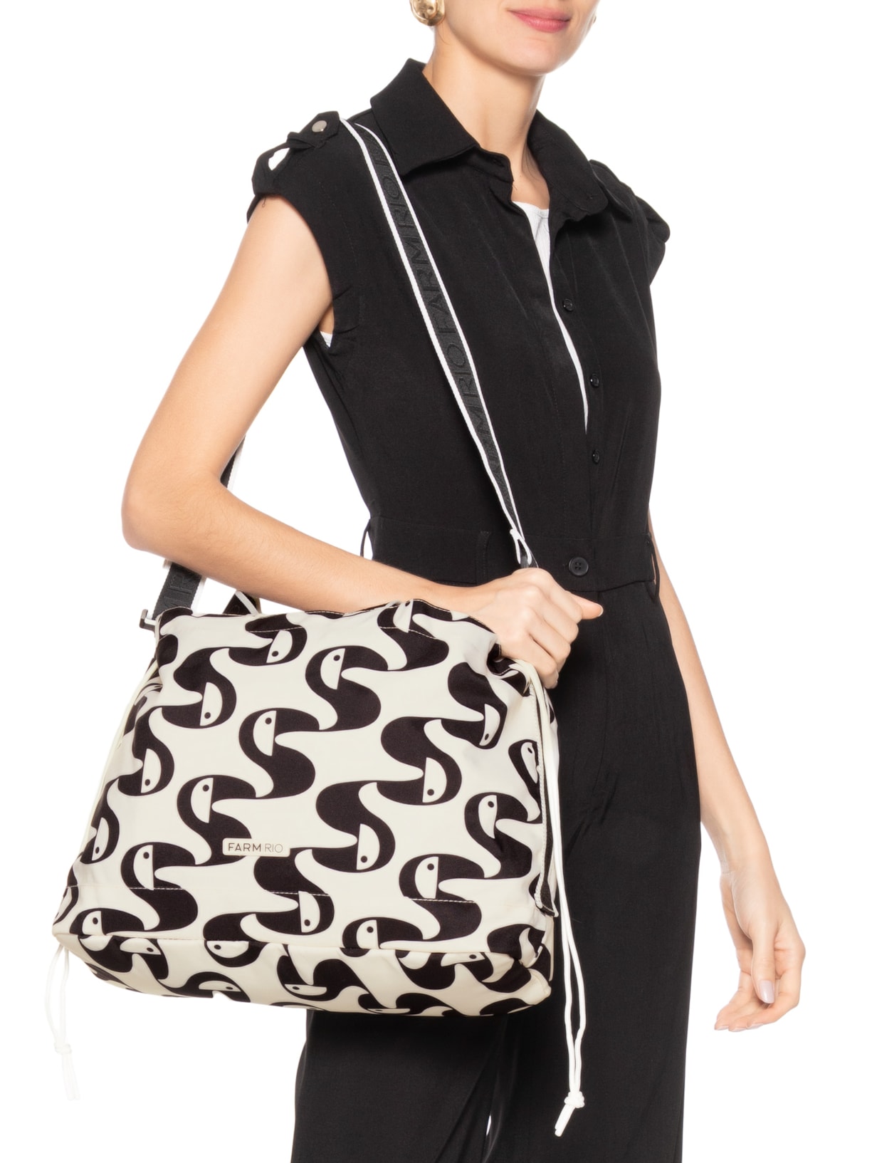 Bolsa Feminina Carioca Copatucano Pb Branco Farm Etc