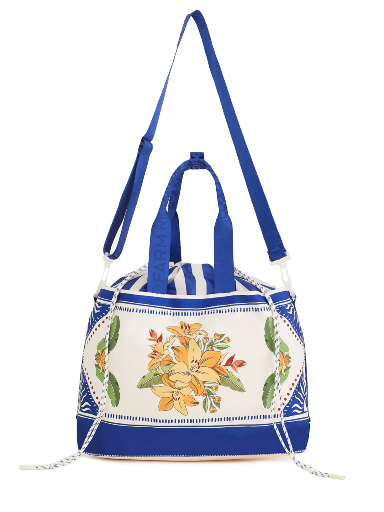 Bolsa Feminina Carioca Destino Tropical Azul Farm Etc