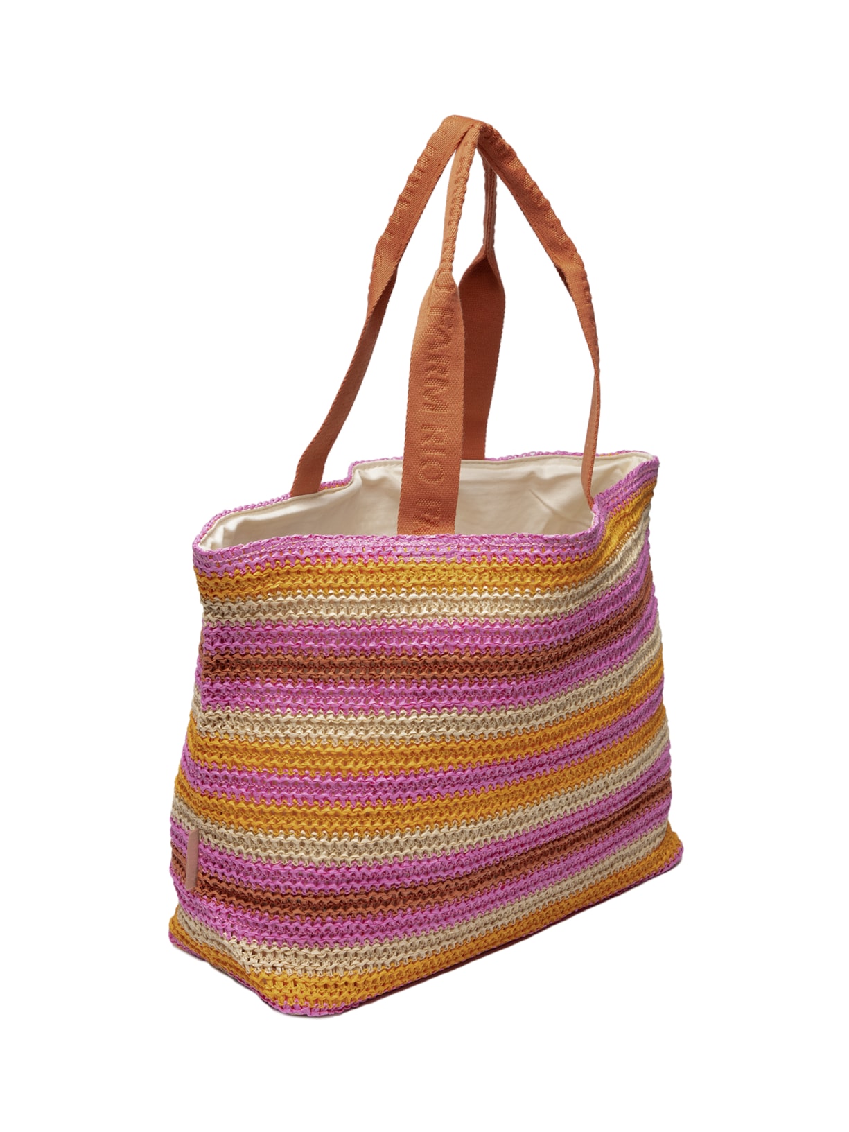 Bolsa Feminina Carioca Floral Lee Artesanal Laranja Farm Etc