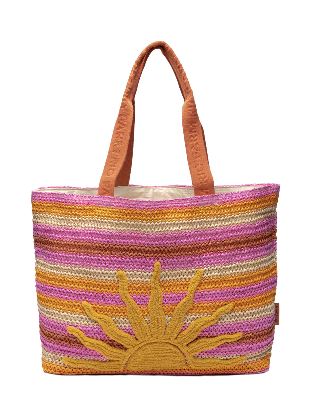 Bolsa Feminina Carioca Floral Lee Artesanal Laranja Farm Etc