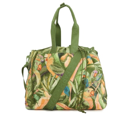 Bolsa Feminina Carioca Floresta Passarinho - Verde