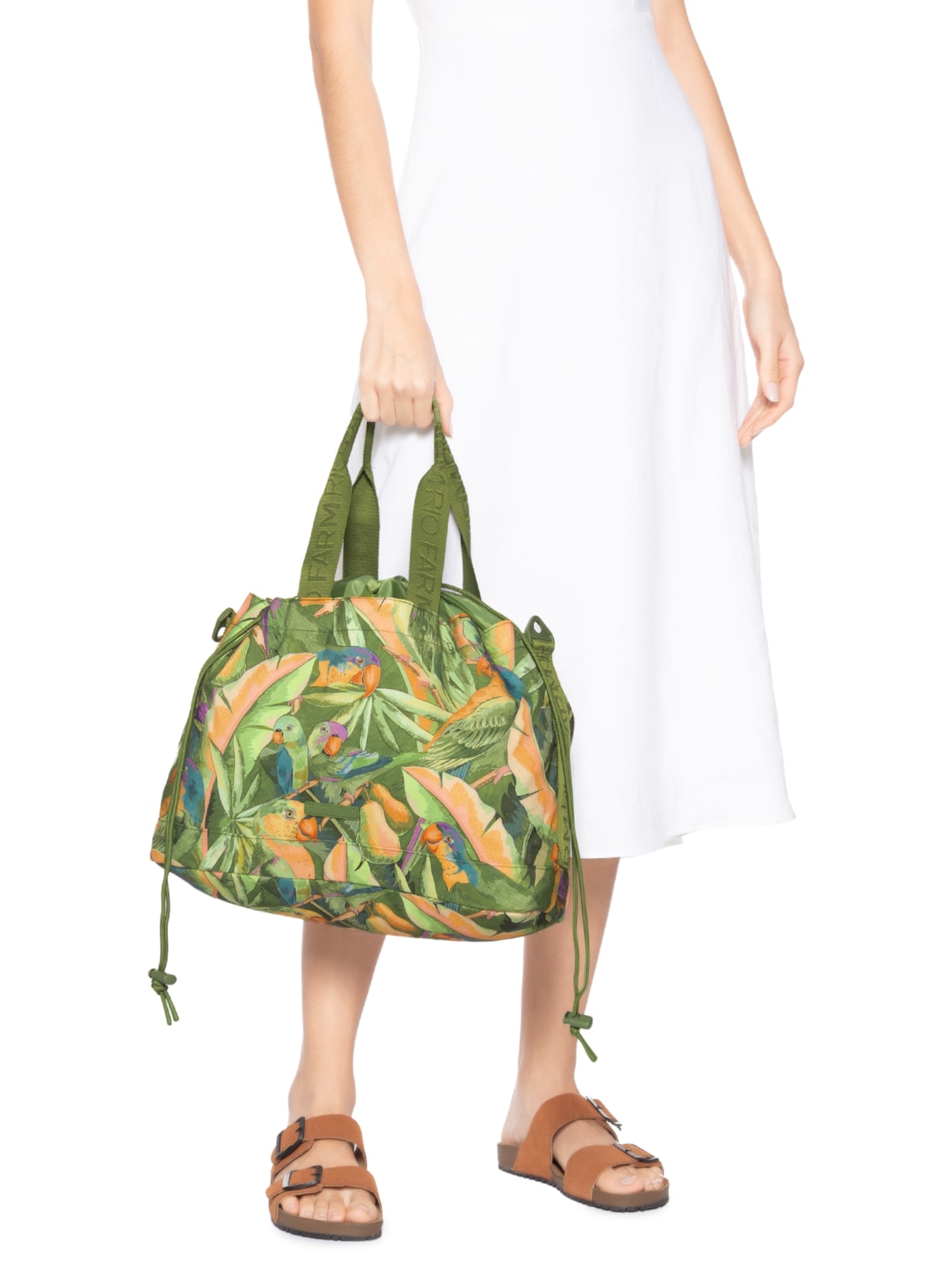 Bolsa Feminina Carioca Floresta Passarinho Verde Farm Etc