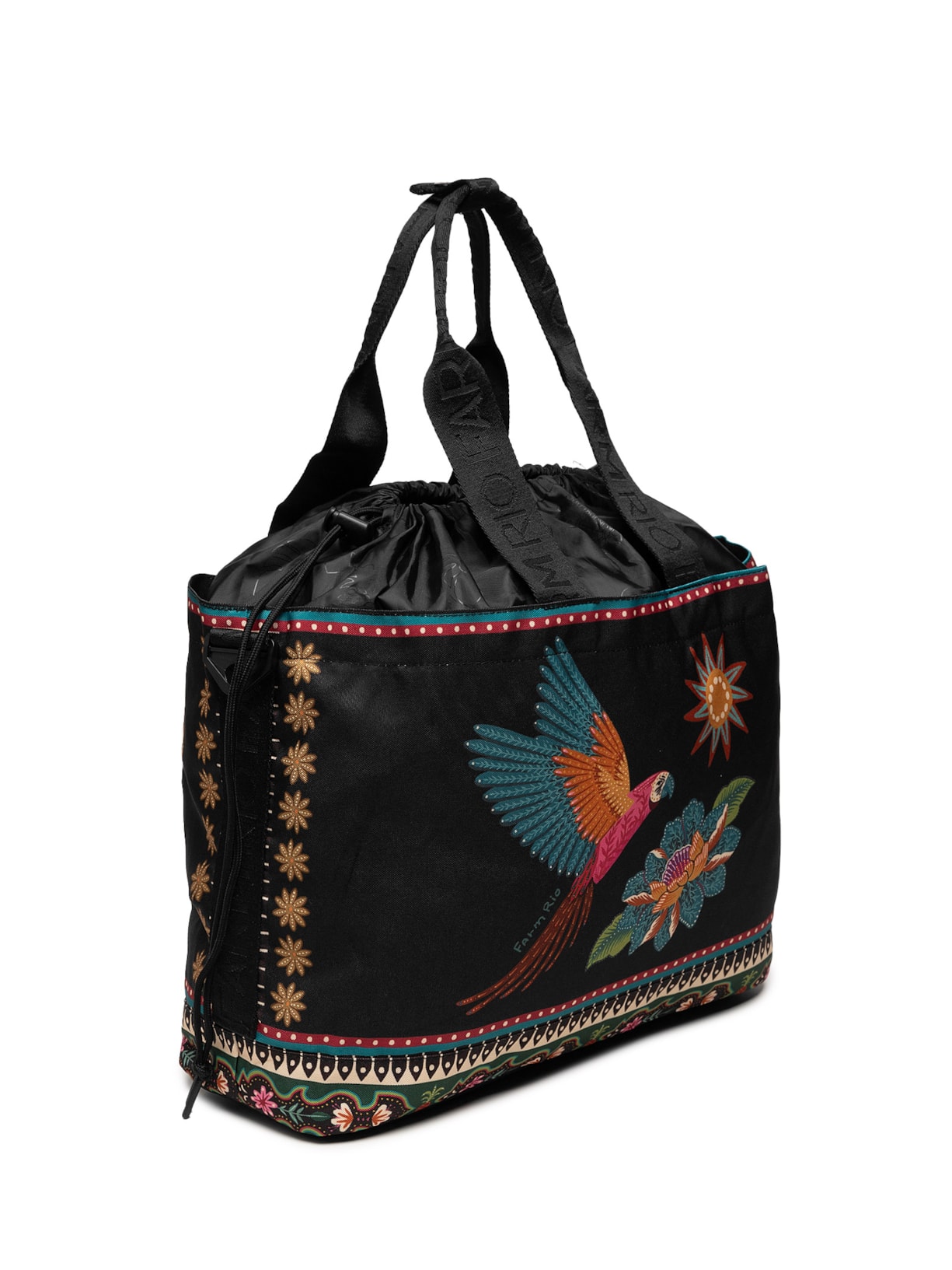 Bolsa Feminina Carioca Samba Das Araras Preto Farm Etc