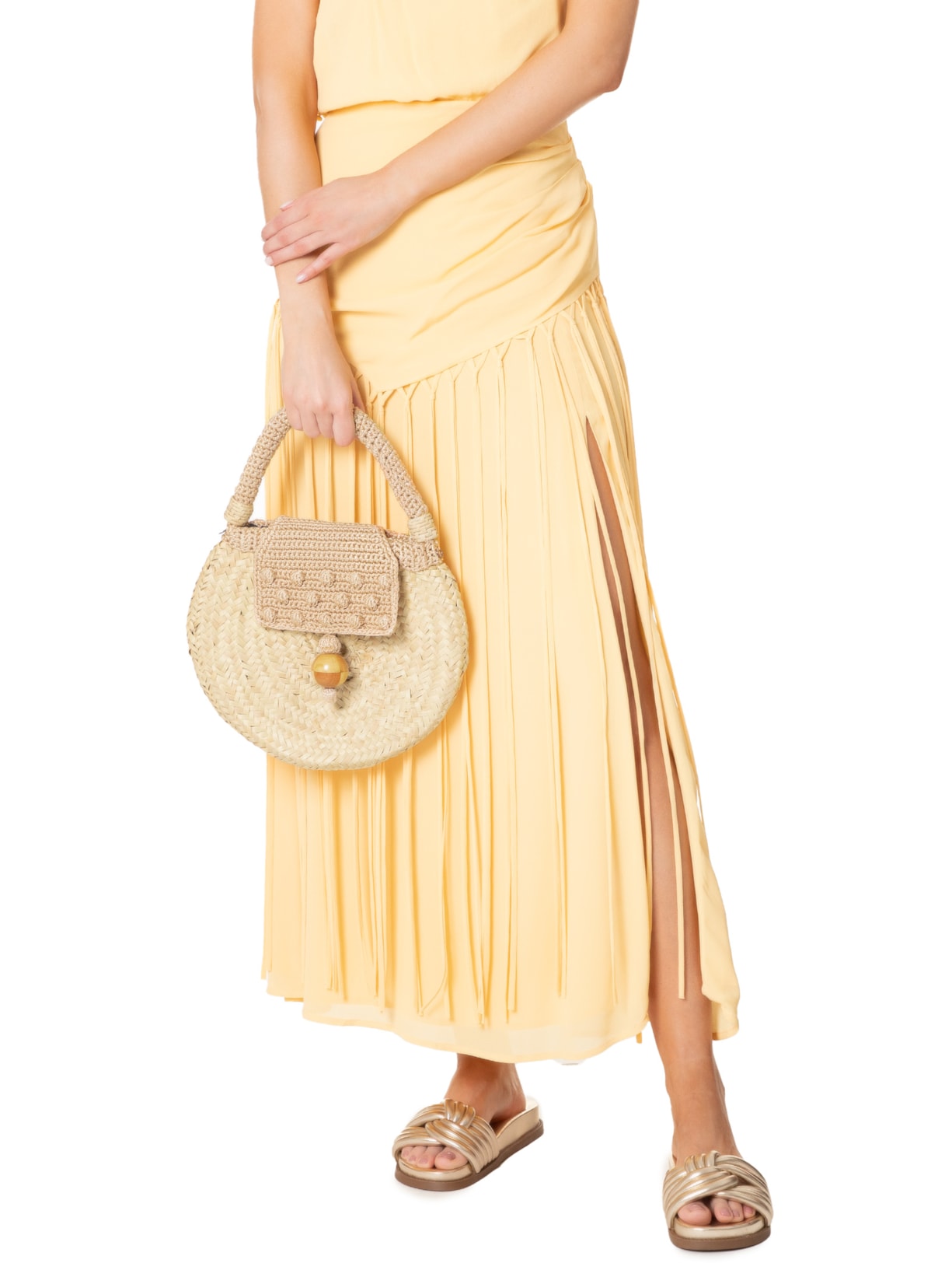 Bolsa Feminina Carnaúba Bege Catarina Mina