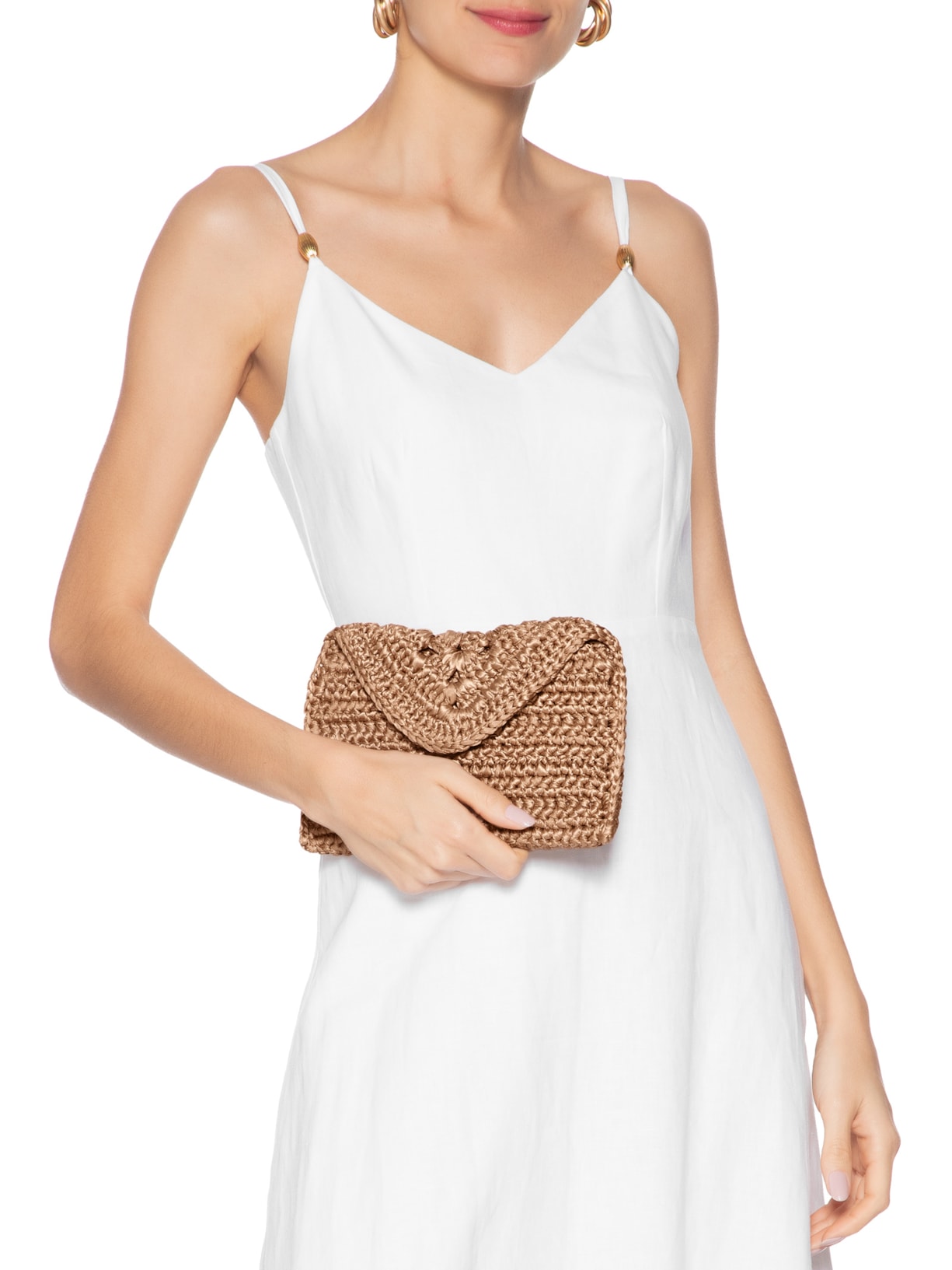 Bolsa Feminina Carteira Amie Bege Catarina Mina