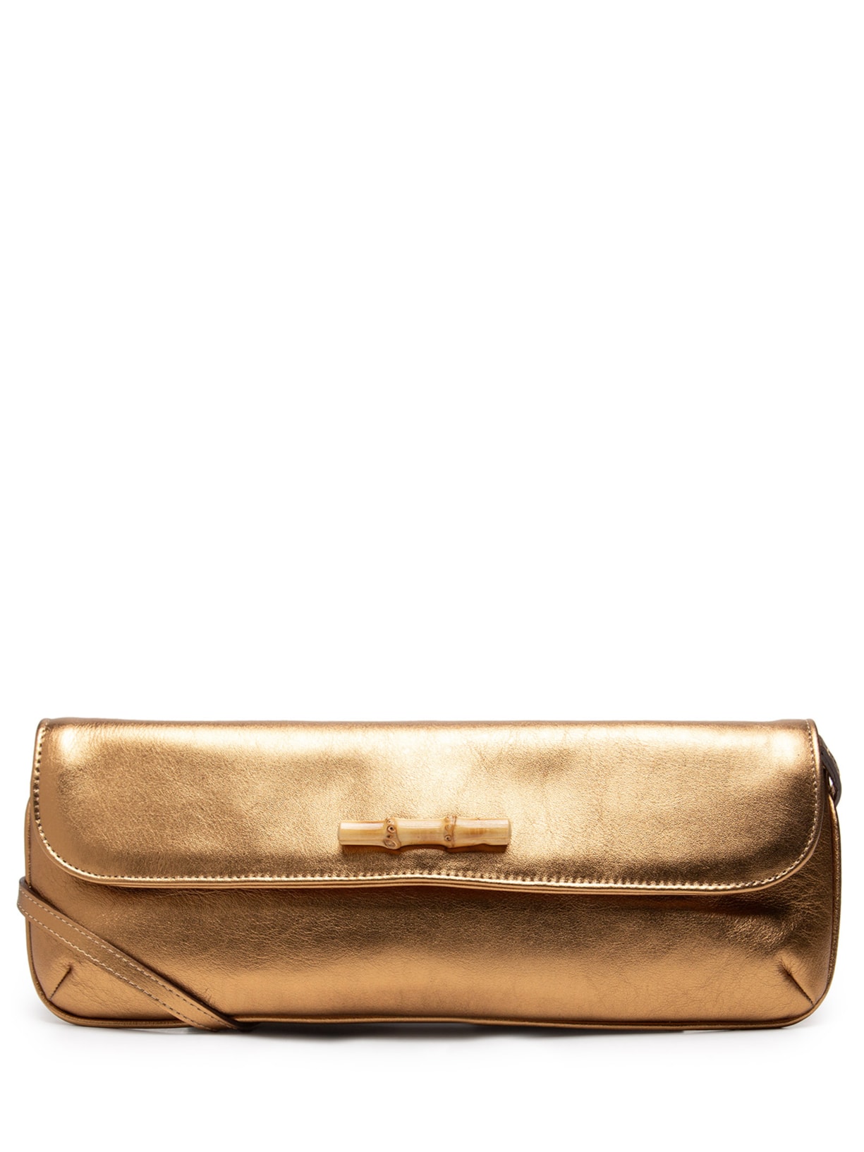 Bolsa Feminina Carteira Carol Couro Metalizado - Dourado