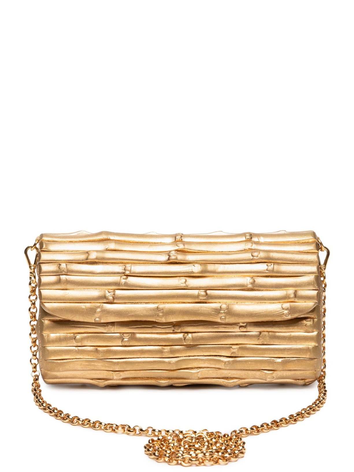 Bolsa Feminina Carteira De Bambu Lacca - Dourado