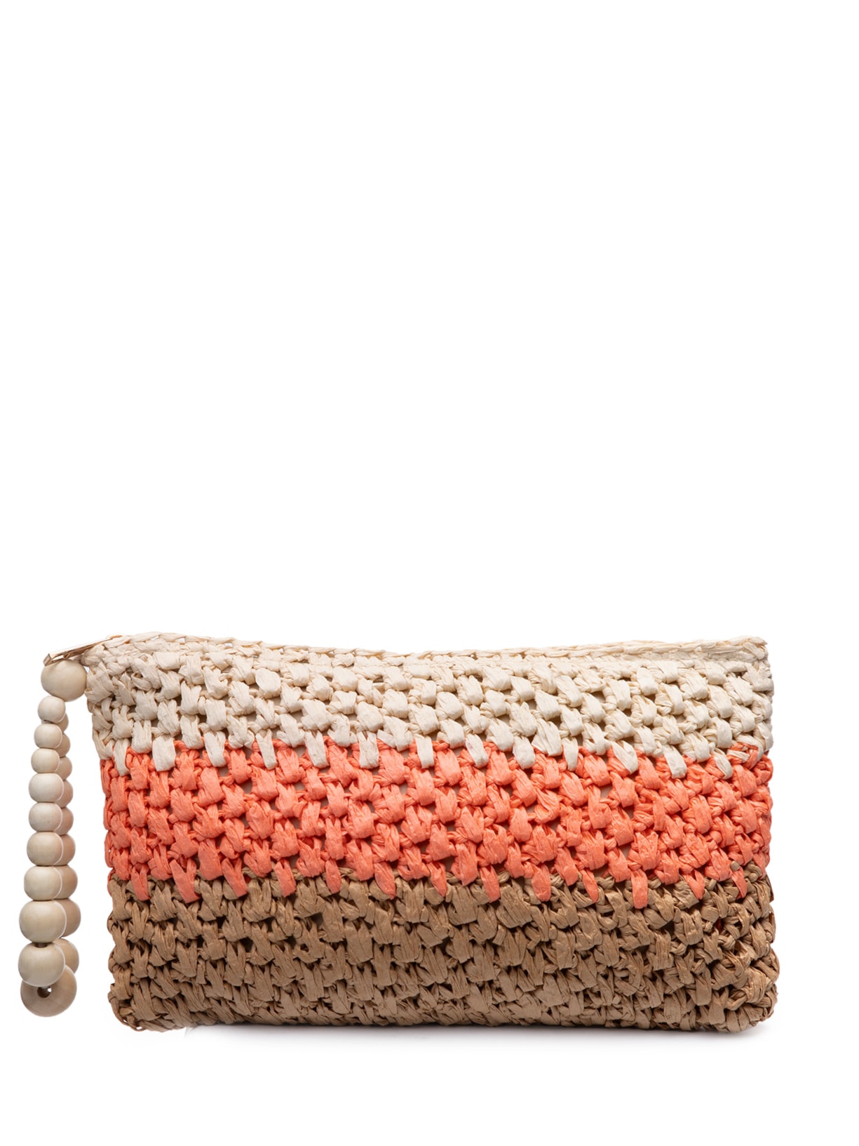 Bolsa Feminina Carteira De Palha - Laranja