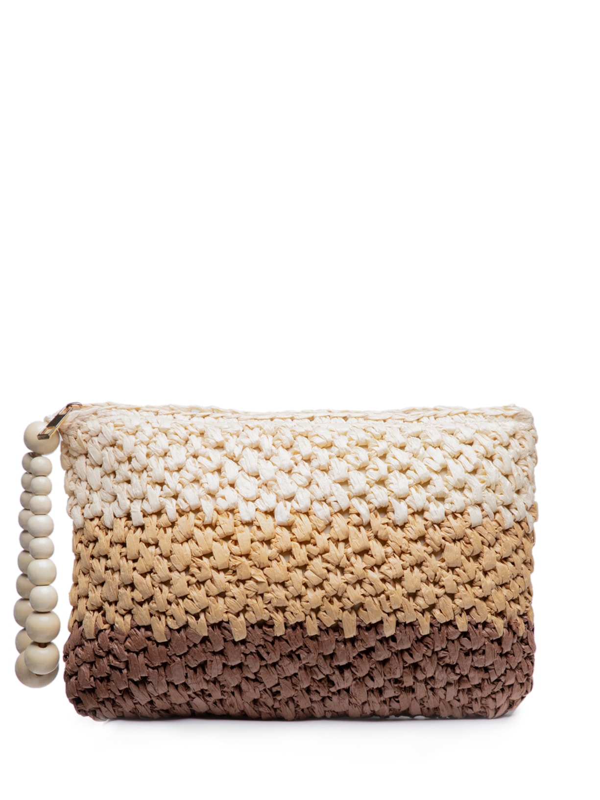 Bolsa Feminina Carteira De Palha - Marrom