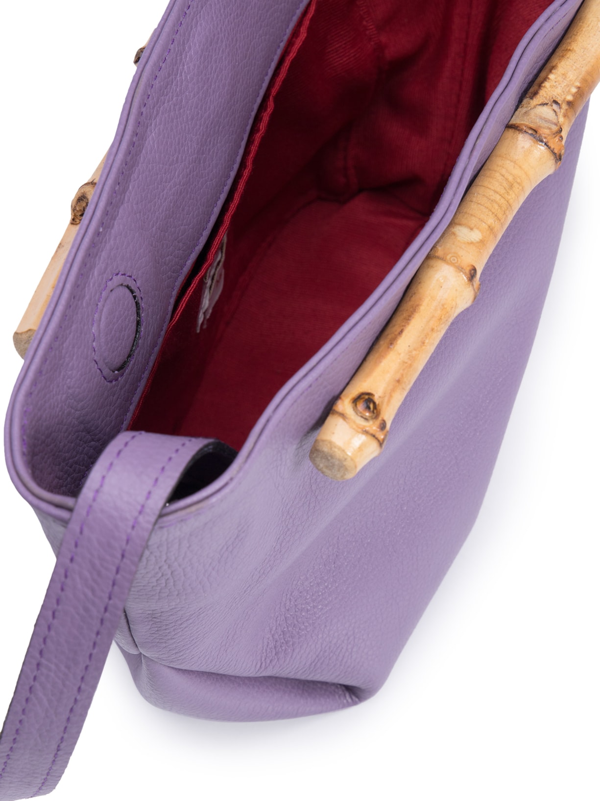 Bolsa Feminina Carteira Diana Couro Lilás Glorinha Paranaguá