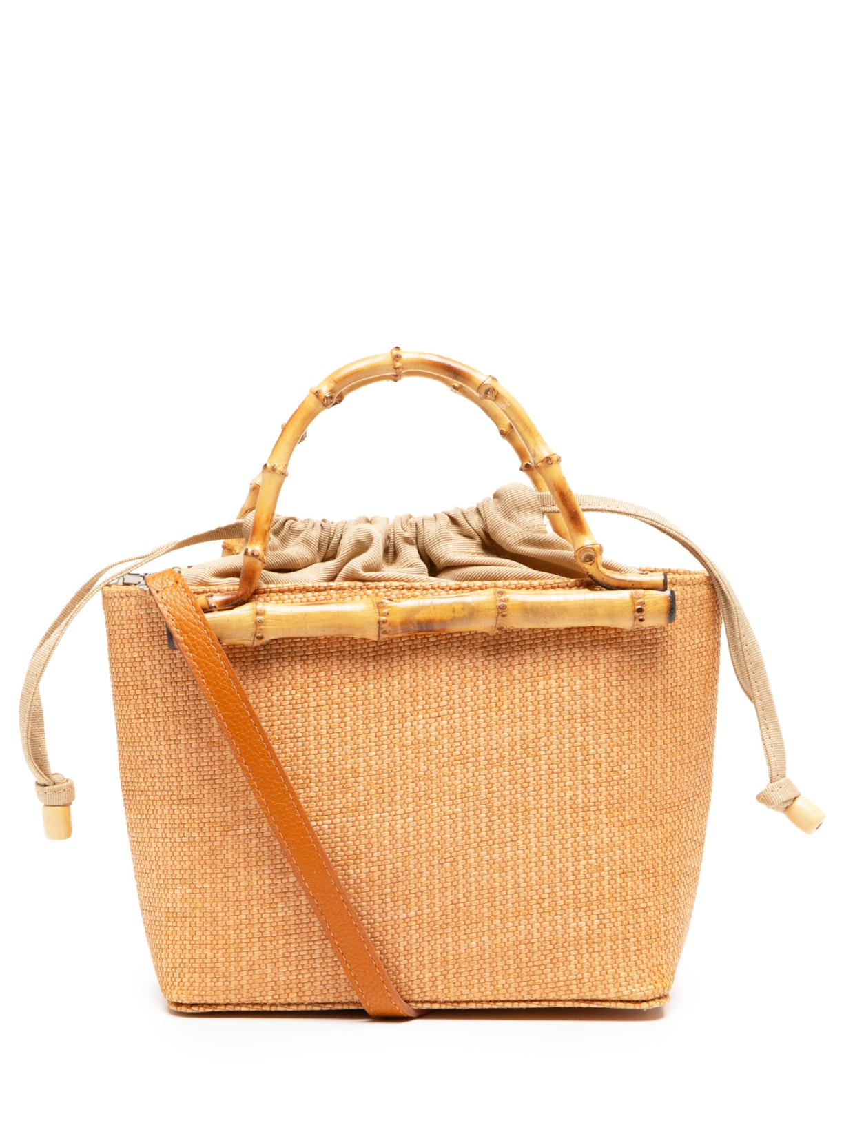 Bolsa Feminina Cesto Cecília Palha - Bege