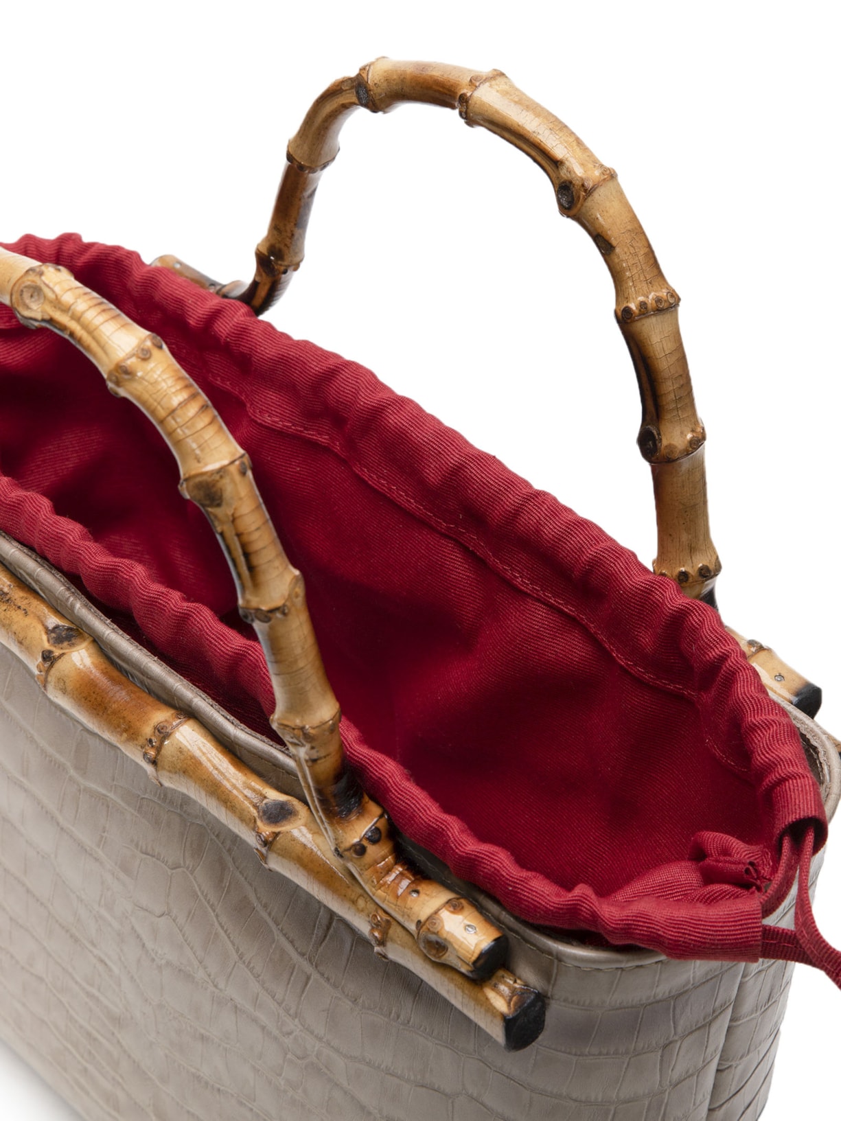 Bolsa Feminina Cesto Monte Carlo P Croco Bege Glorinha Paranaguá