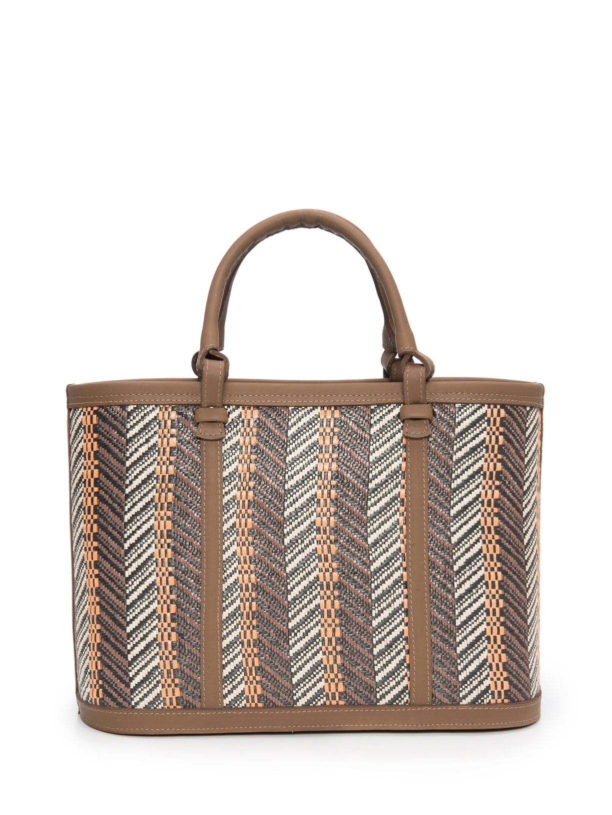 Bolsa Feminina Cesto San Martin G Palha Mali - Marrom