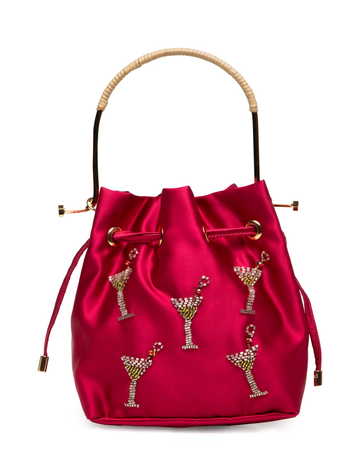 Bolsa Feminina Cetim - Vermelho
