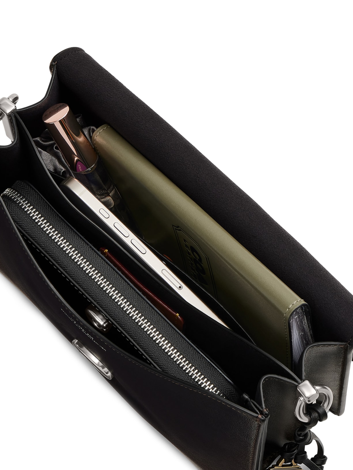 Bolsa Feminina Chain Tabby Shoulder Loved Leather Preto Coach