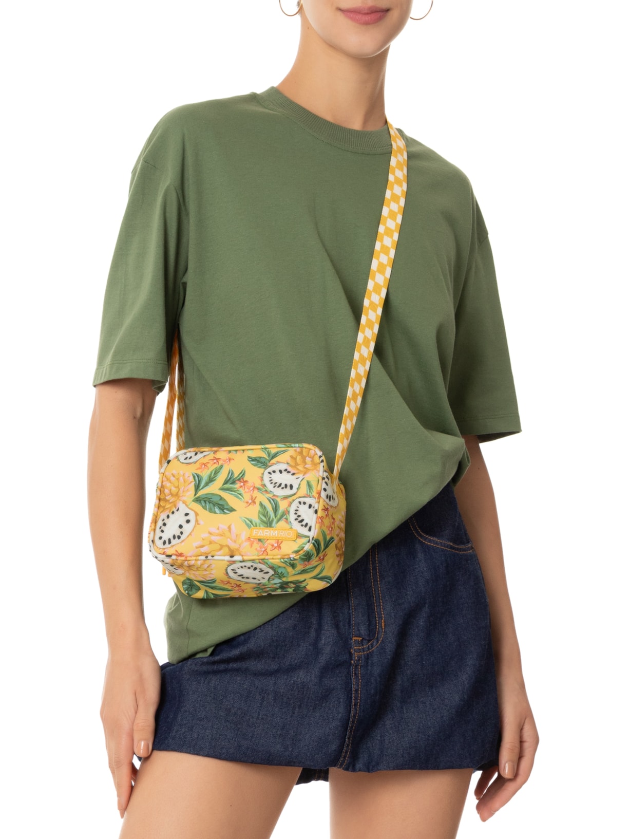 Bolsa Feminina Chamego Biriba Amarelo Farm Etc