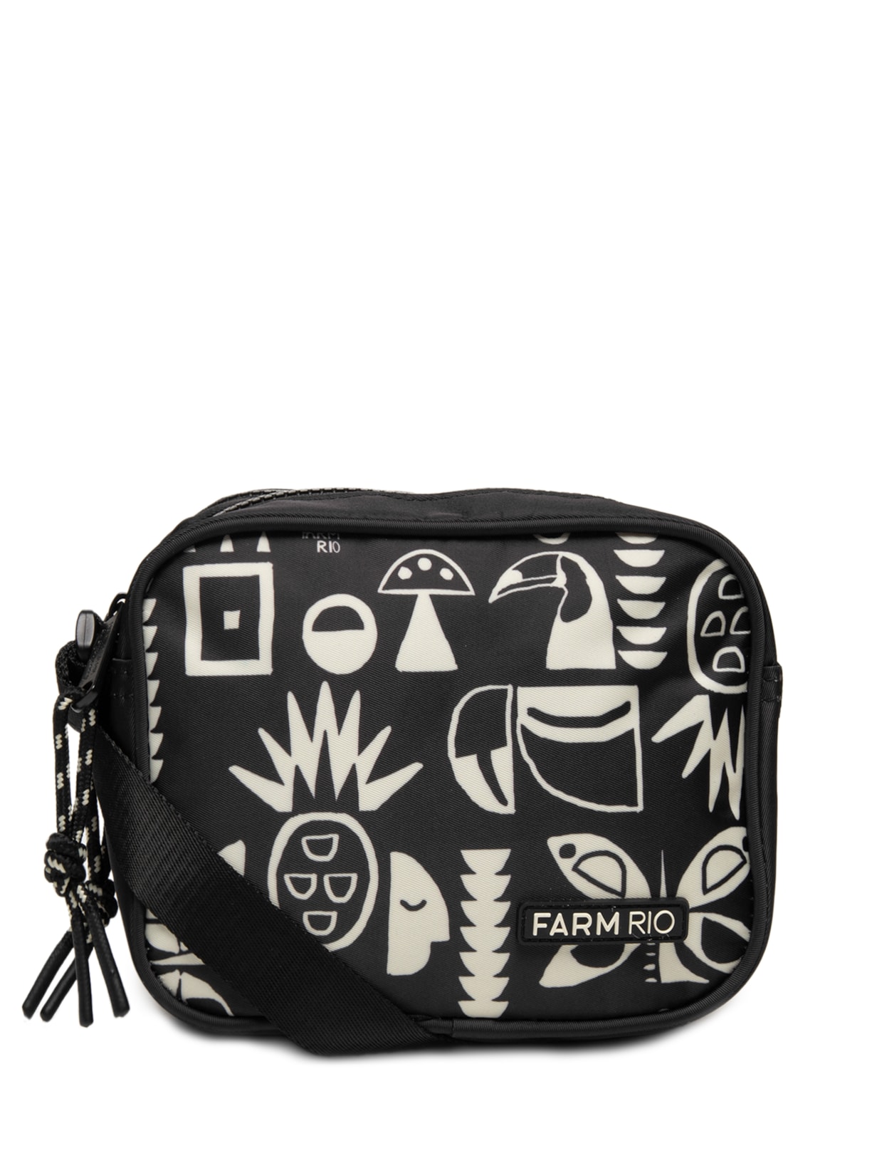 Bolsa Feminina Chamego Lenço Tropicano - Preto