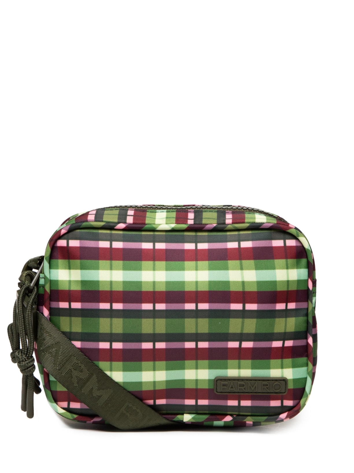 Bolsa Feminina Chamego Xadrez Verde Farm Etc