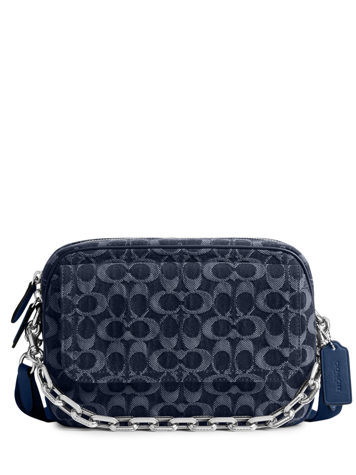 Bolsa Feminina Charter Flap Crossbody 24 Signature Denim - Azul