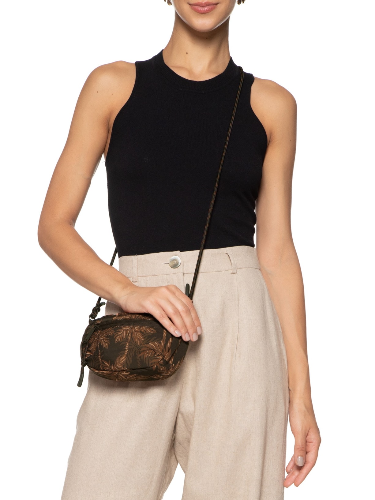 Bolsa Feminina Chuchu Na Floresta Marrom Farm Etc