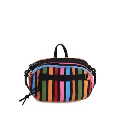 Bolsa Feminina Chuchu Striped Stripes - Preto