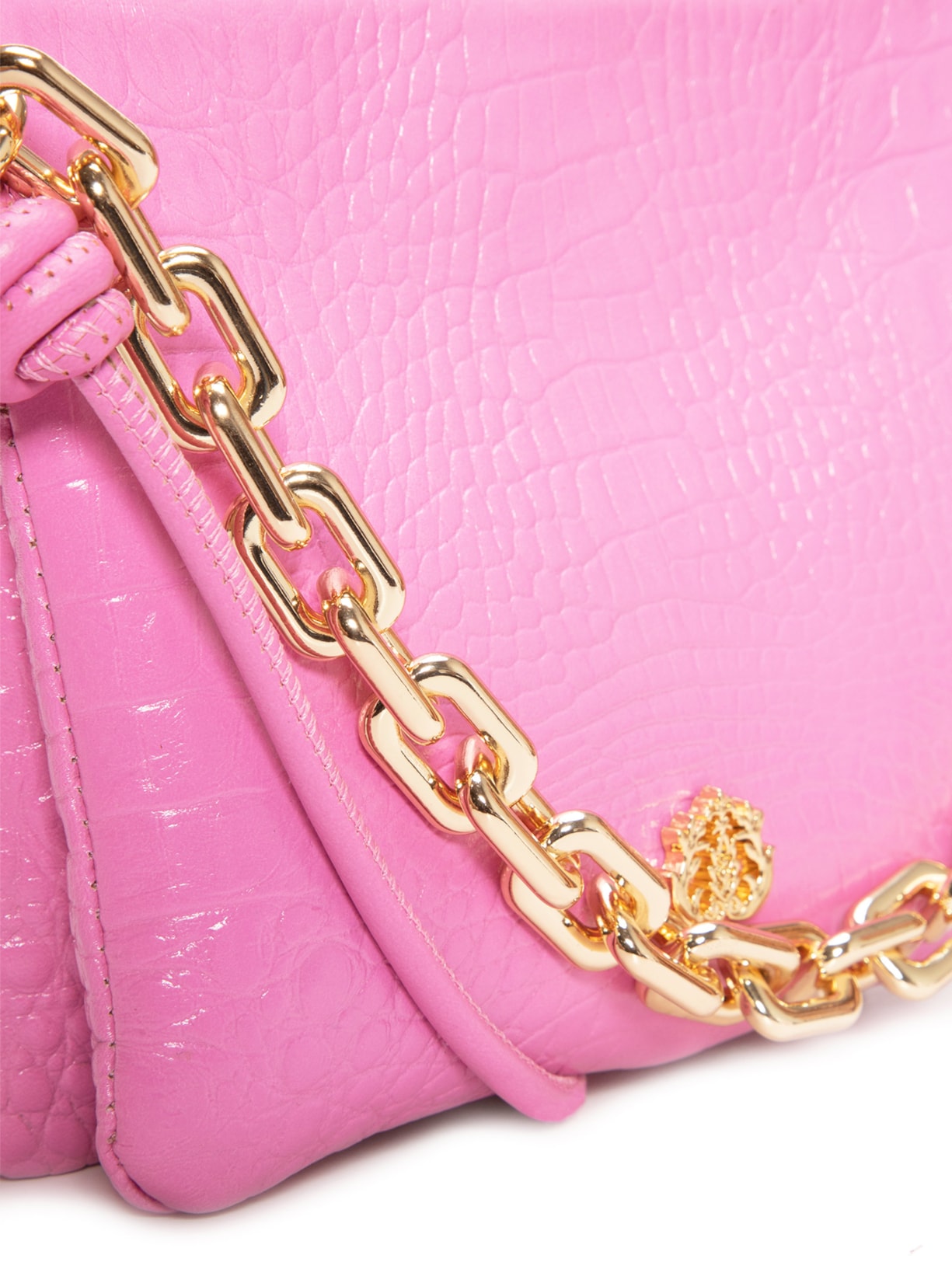 Bolsa Feminina Cindy Em Couro Com Alça Multifuncional Rosa Isla