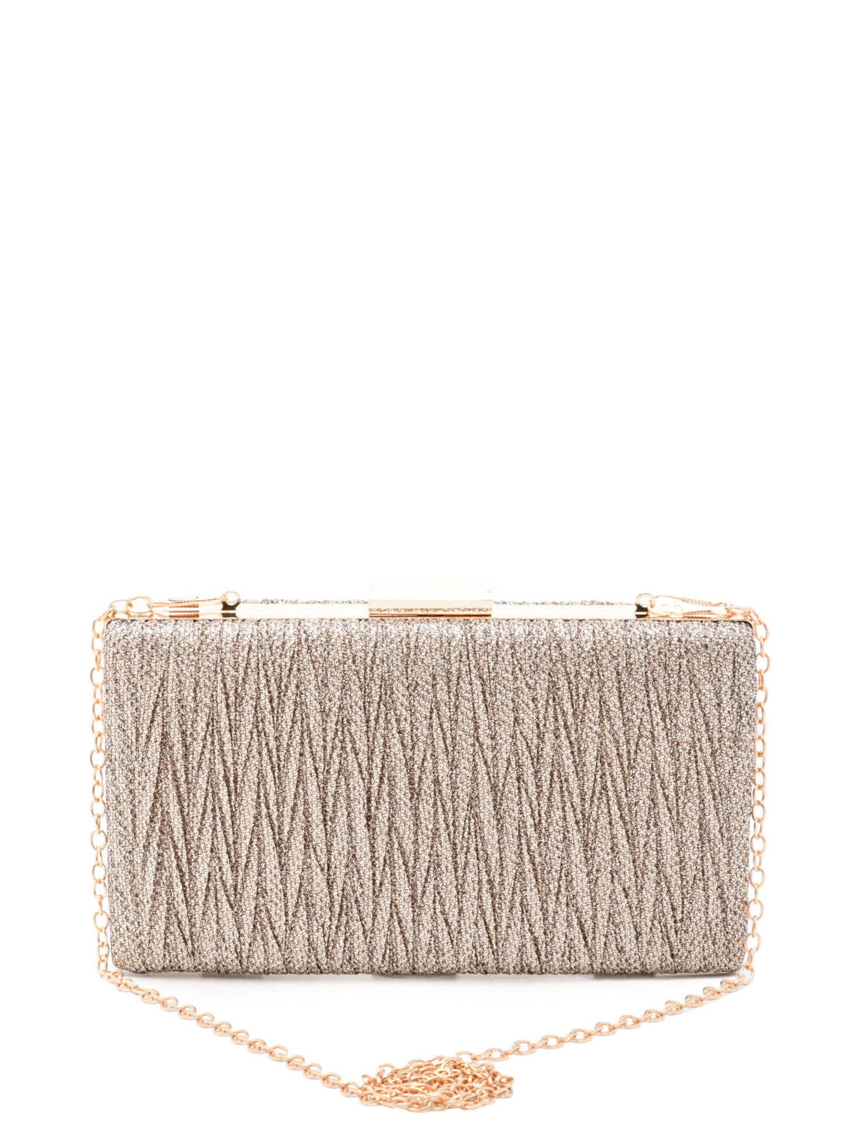 Bolsa Feminina Clutch Brilho - Dourado