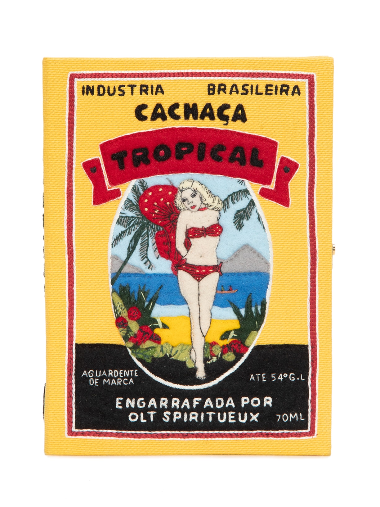 Bolsa Feminina Clutch Cachaça - Amarelo