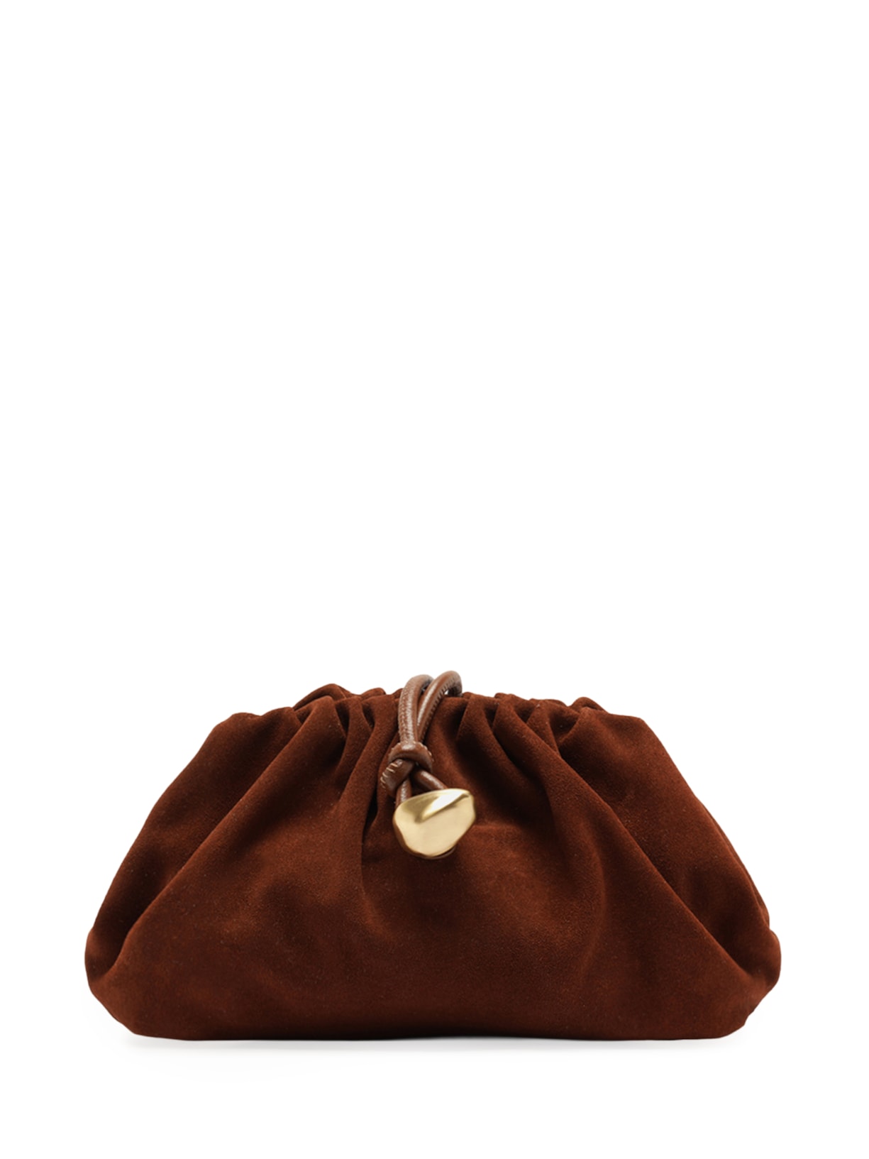 Bolsa Feminina Clutch Camurça Média Corrente Marrom Arezzo