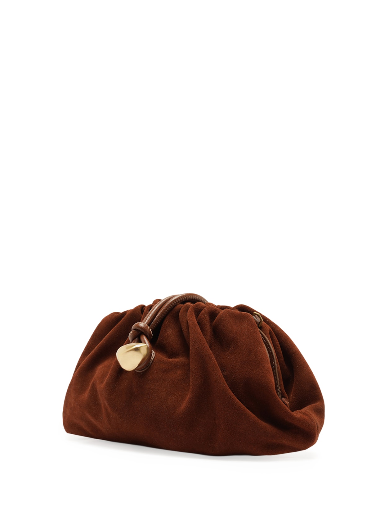 Bolsa Feminina Clutch Camurça Média Corrente Marrom Arezzo
