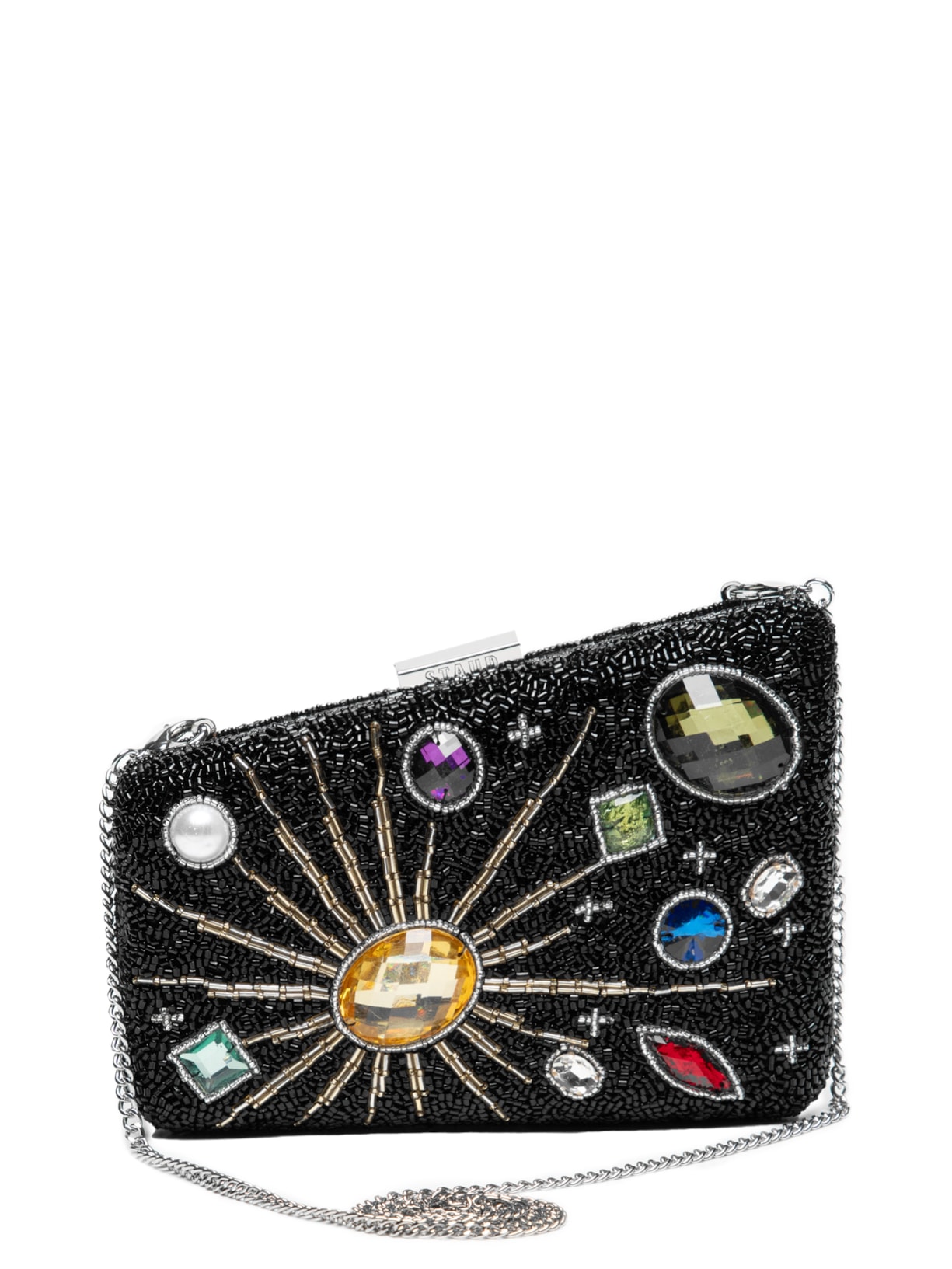 Bolsa Feminina Clutch Carmella Beaded - Preto