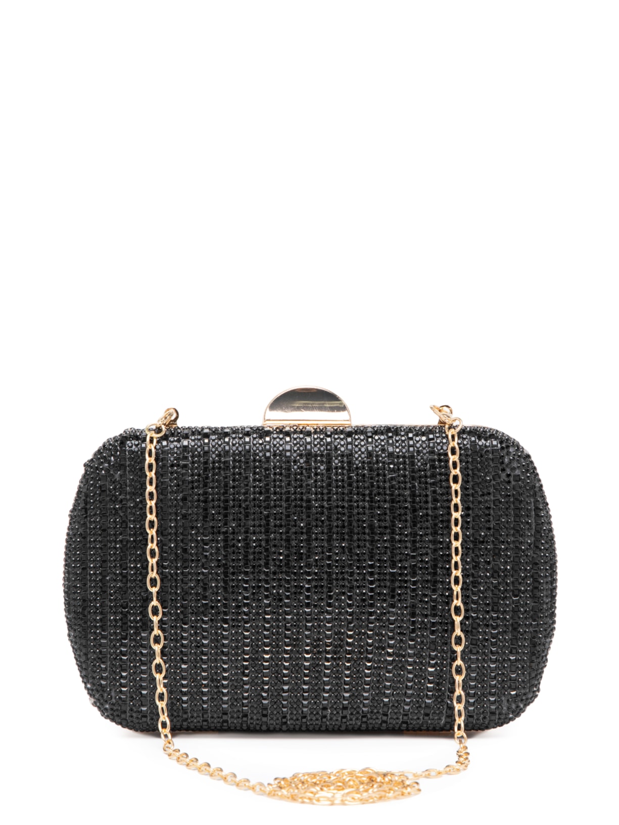 Bolsa Feminina Clutch Com Glitter - Preto