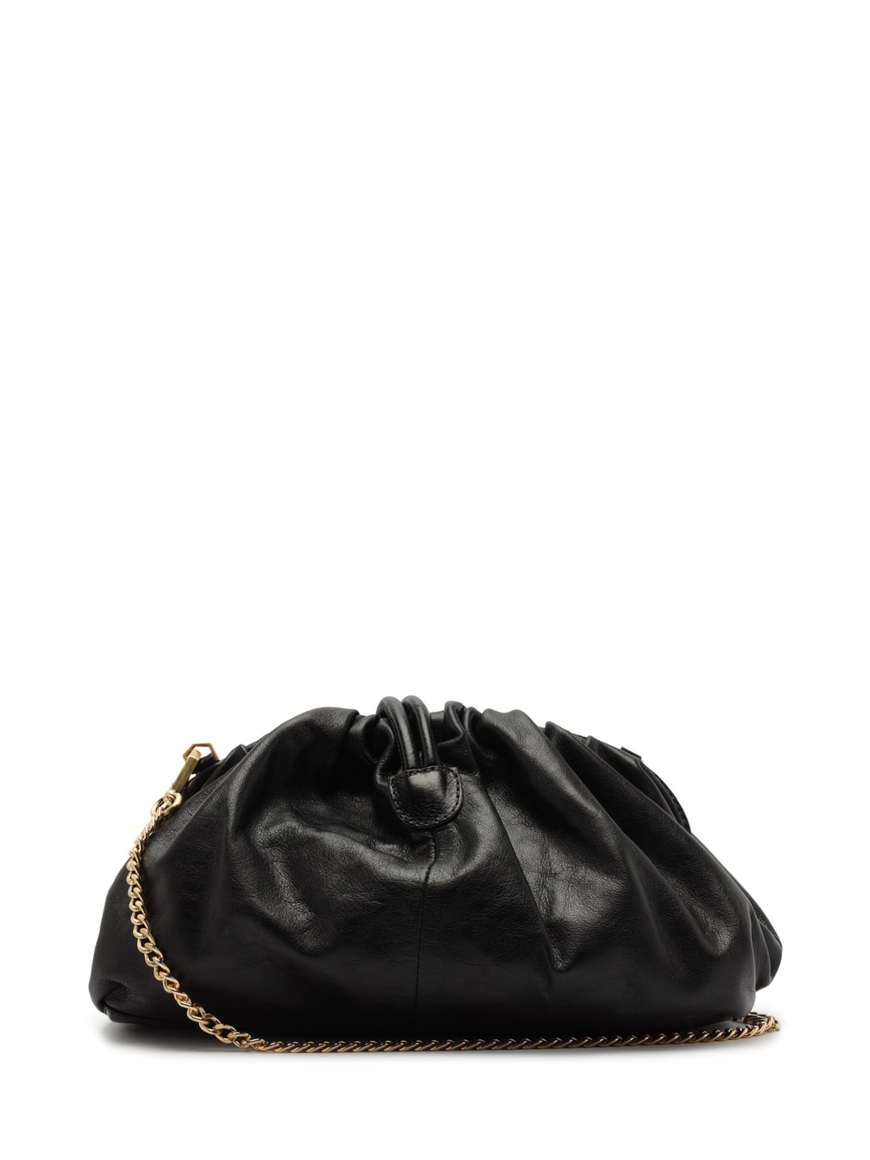 Bolsa Feminina Clutch de Couro Média com Corrente – Preto Arezzo