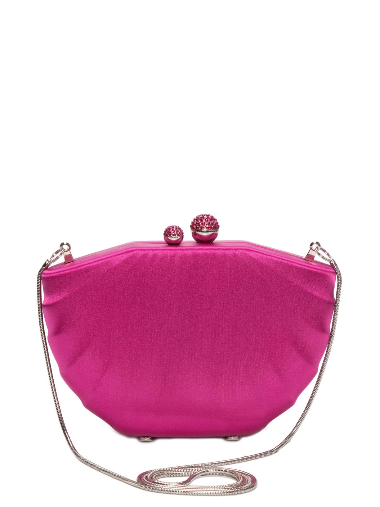 Bolsa Feminina Clutch Em Cetim Concha - Rosa